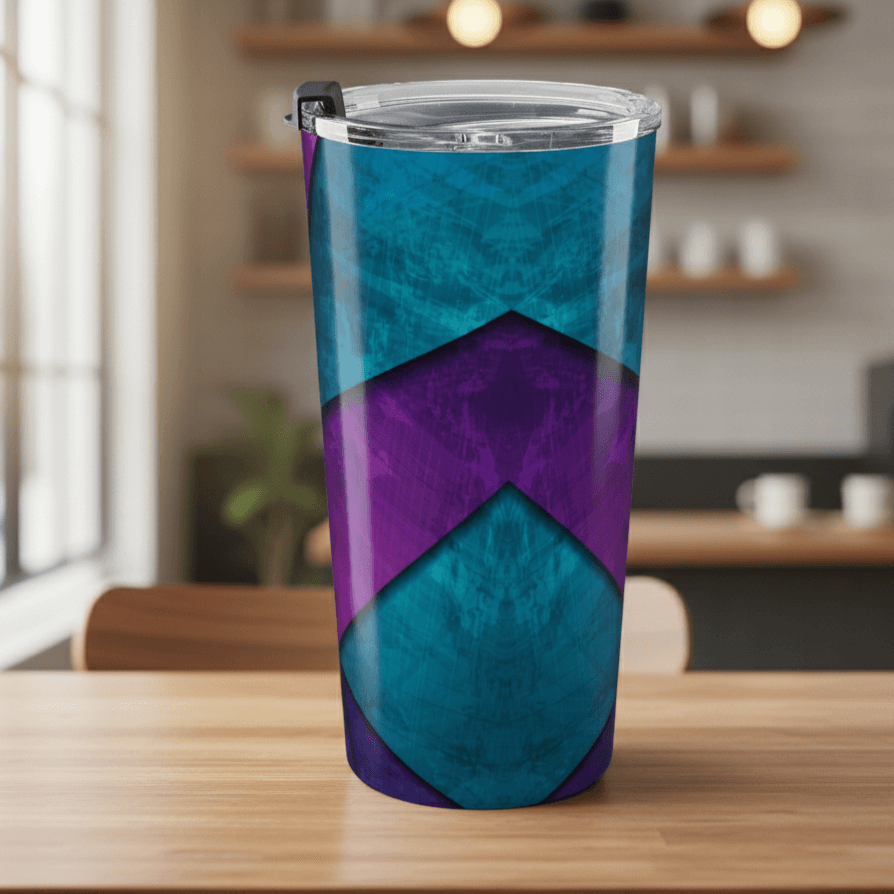 "Cobalt Temple" 20oz Insulated Tumbler - Winsome Realms