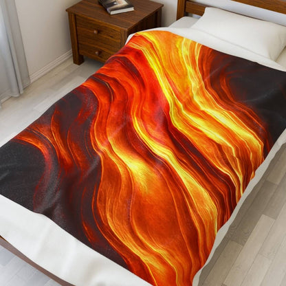 Cozy Autumn Flame Plush Blanket — The Winsome Realms - Winsome Realms