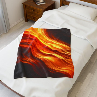 Cozy Autumn Flame Plush Blanket — The Winsome Realms - Winsome Realms