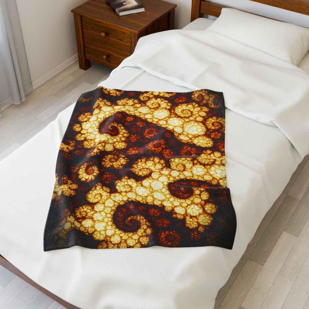 Cozy Bubbly Blooms Plush Blanket - The Winsome Realms - Winsome Realms