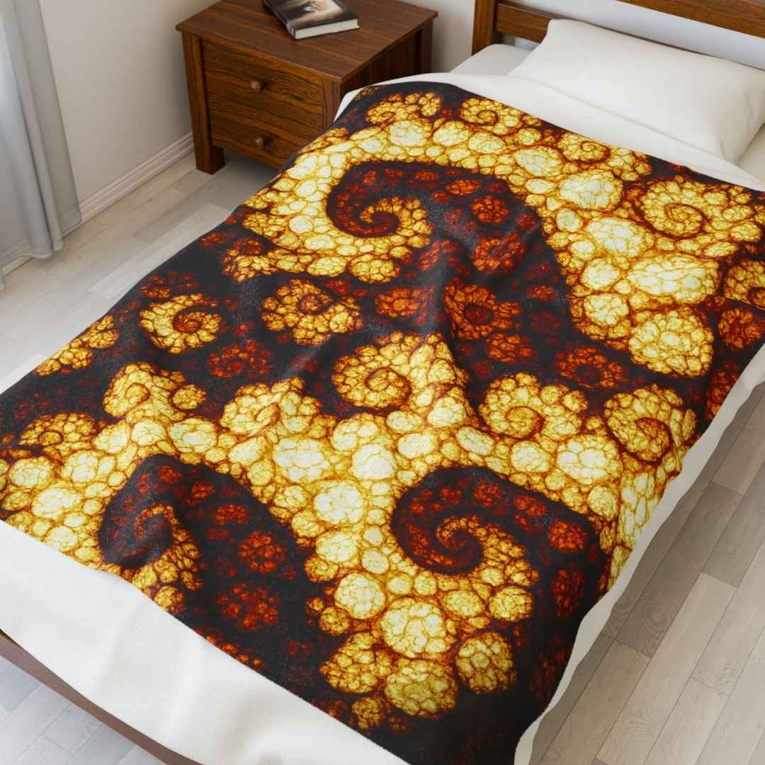 Cozy Bubbly Blooms Plush Blanket - The Winsome Realms - Winsome Realms