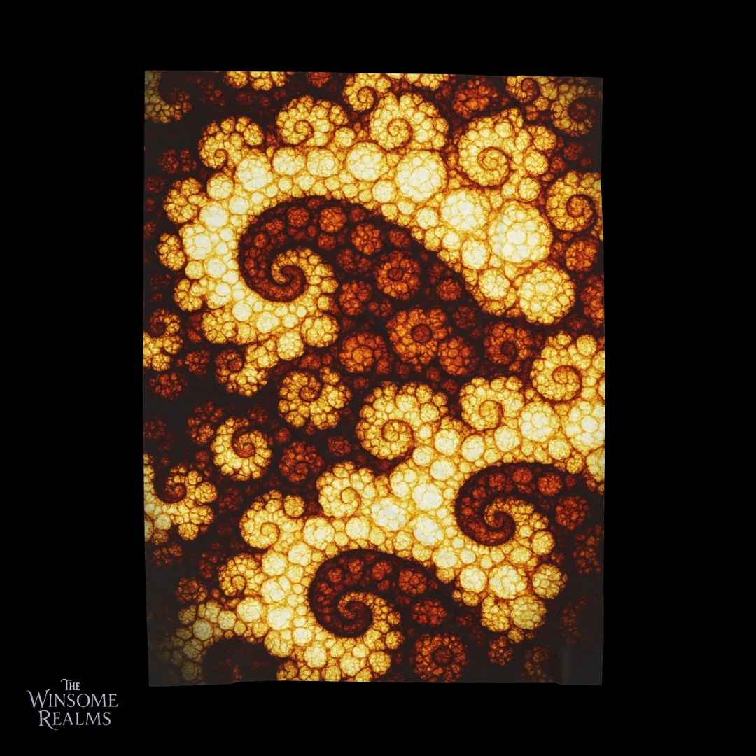 Cozy Bubbly Blooms Plush Blanket - The Winsome Realms - Winsome Realms