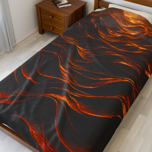 Cozy Chocolate Waves Plush Blanket — The Winsome Realms - Winsome Realms