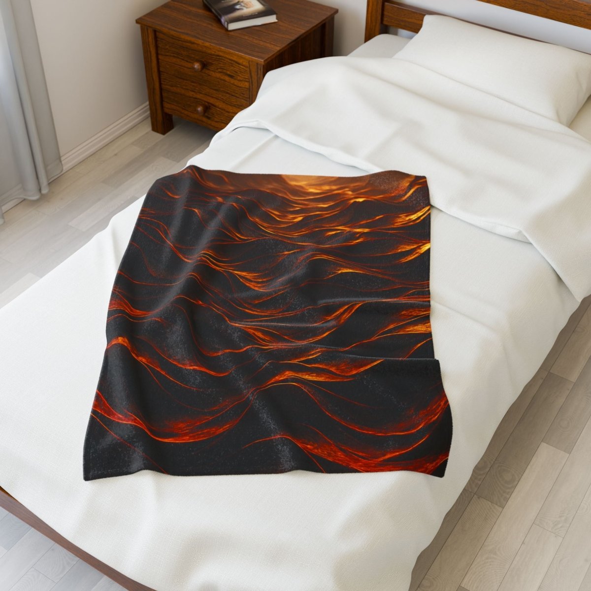 Cozy Chocolate Waves Plush Blanket — The Winsome Realms - Winsome Realms