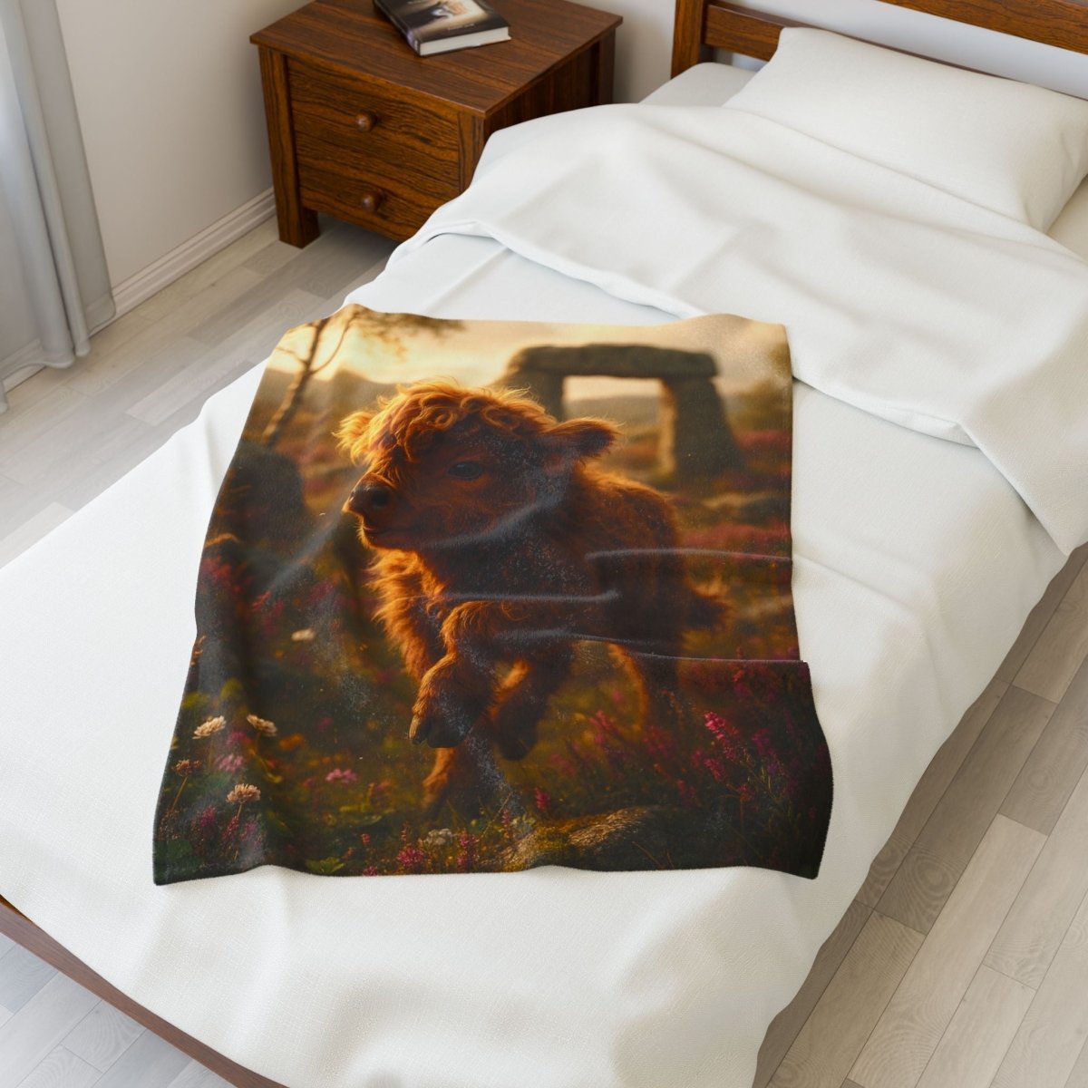 Cozy Highland Cow | Soft Plush Blanket - Winsome Realms
