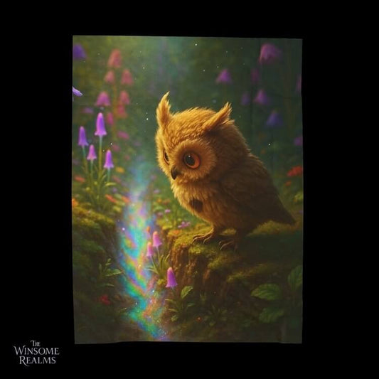 Cozy Plush Blanket — Adventurous Owl | Winsome Realms - Winsome Realms