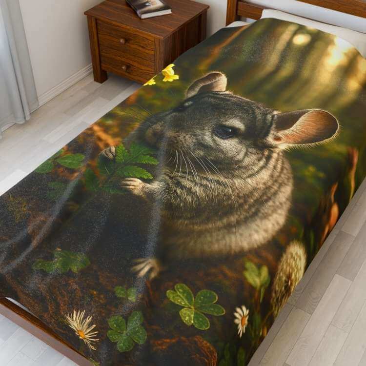 Cozy Plush Blanket — Chinchilla | Winsome Realms - Winsome Realms