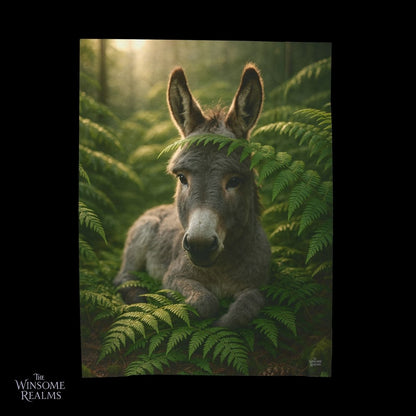 Cute Donkey - Cozy Fantasy Plush Blanket 1 - Winsome Realms