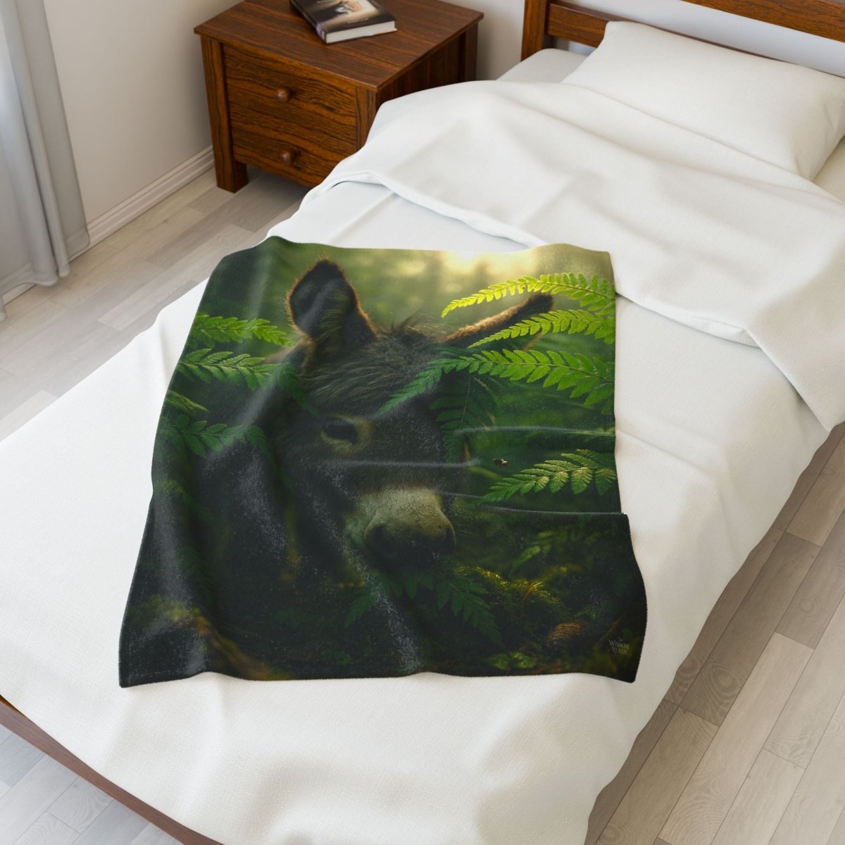 Cute Donkey - Cozy Fantasy Plush Blanket 2 - Winsome Realms