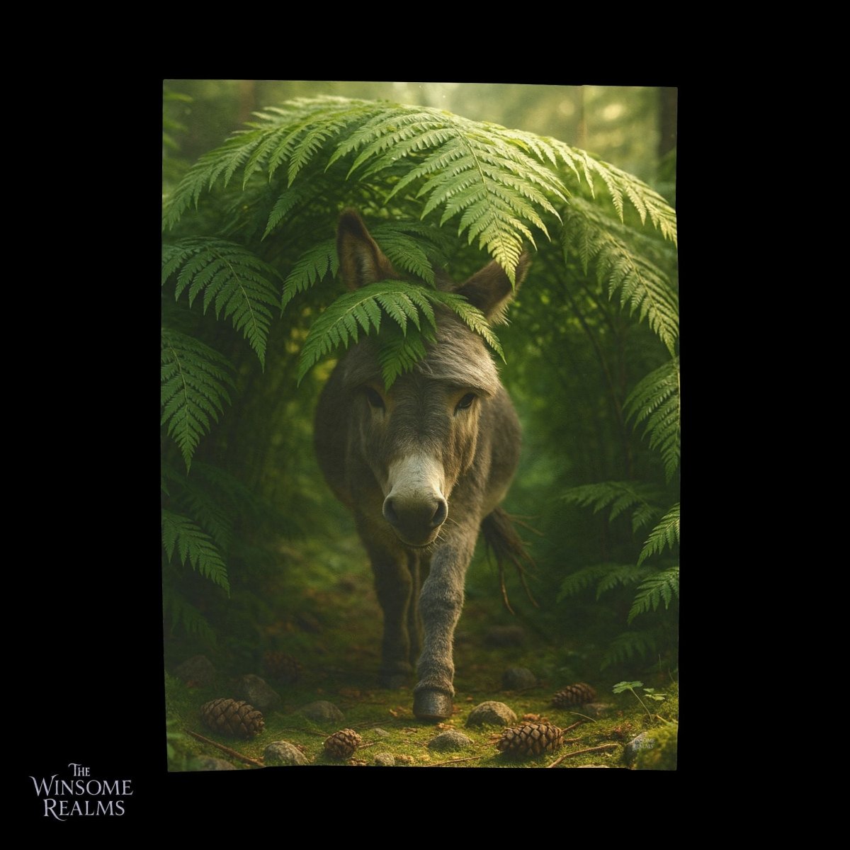 Cute Donkey - Cozy Fantasy Plush Blanket 3 - Winsome Realms