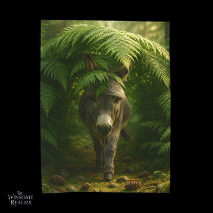 Cute Donkey - Cozy Fantasy Plush Blanket 3 - Winsome Realms