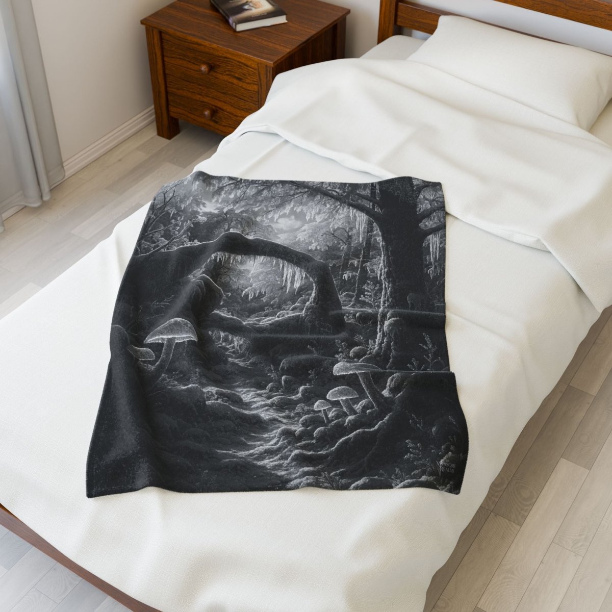 Enchanted Shadows and Light Plush Blanket - Winsome Realms