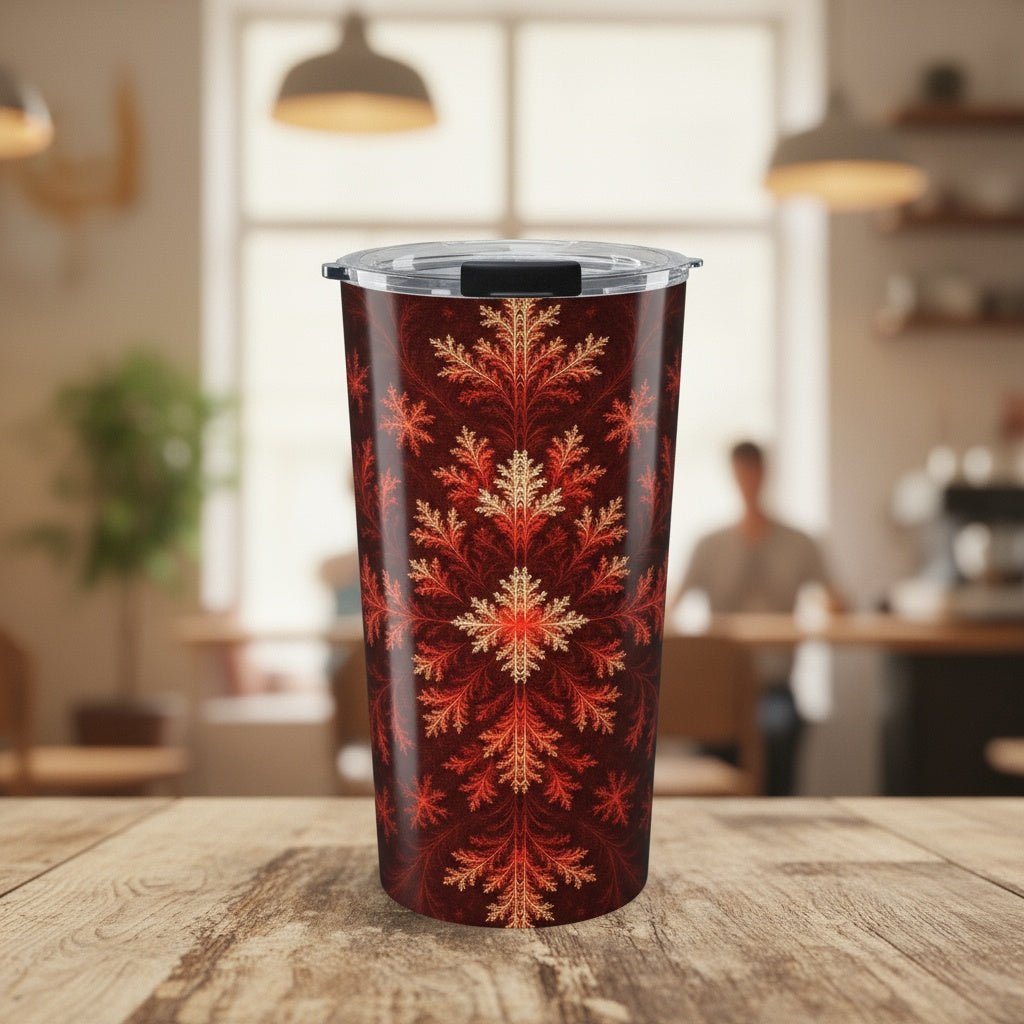 Flowing Autumn Leaves 20oz Stainless Steel Tumbler | Cozy Drinkware by Winsome Realms - Winsome Realms