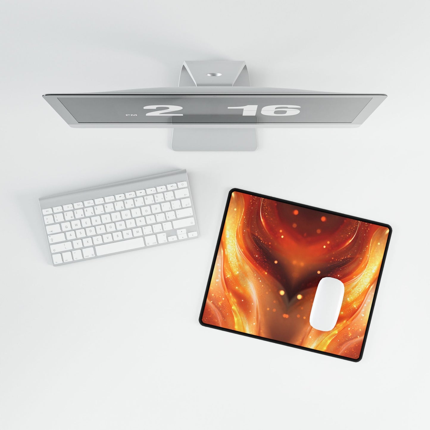 "Golden Beryl's Heart" Desk Mat / Mouse Pad - Winsome Realms