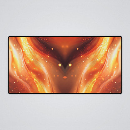 "Golden Beryl's Heart" Desk Mat / Mouse Pad - Winsome Realms
