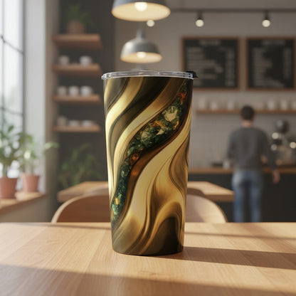 "Golden Flows and Topaz" Birthstones Collection 20oz Insulated Tumbler - Winsome Realms