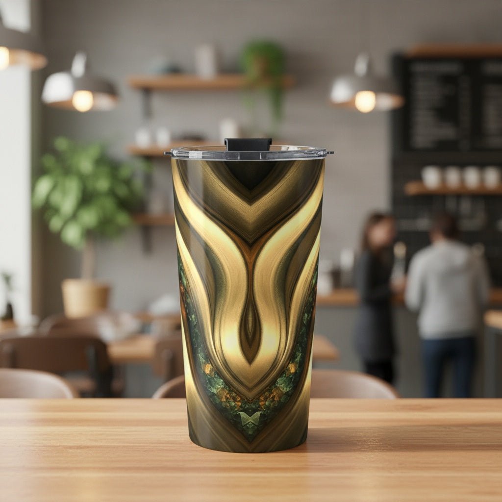 "Golden Flows and Topaz" Birthstones Collection 20oz Insulated Tumbler - Winsome Realms
