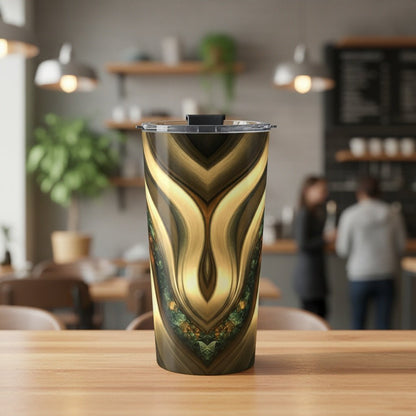 "Golden Flows and Topaz" Birthstones Collection 20oz Insulated Tumbler - Winsome Realms