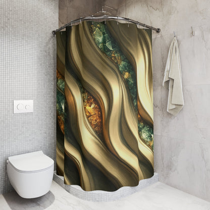 "Golden Topaz" Birthstones Collection Shower Curtain - Winsome Realms