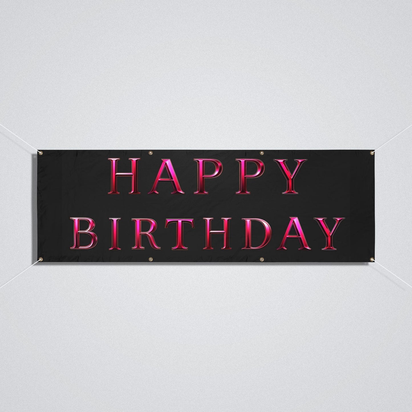 "Happy Birthday" Vinyl Banner - Winsome Realms
