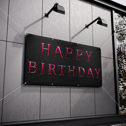 "Happy Birthday" Vinyl Banner - Winsome Realms