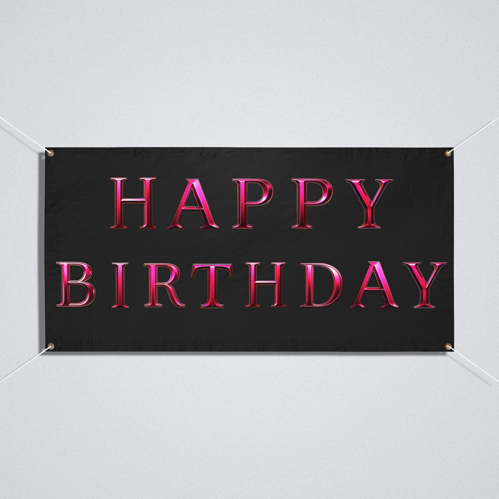 "Happy Birthday" Vinyl Banner - Winsome Realms