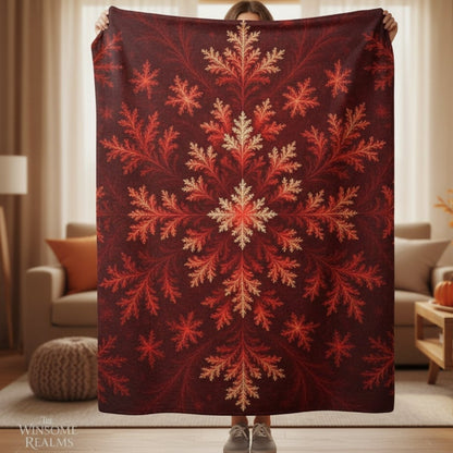 HeartFire Mantle Cozy Plush Blanket - Winsome Realms - Winsome Realms