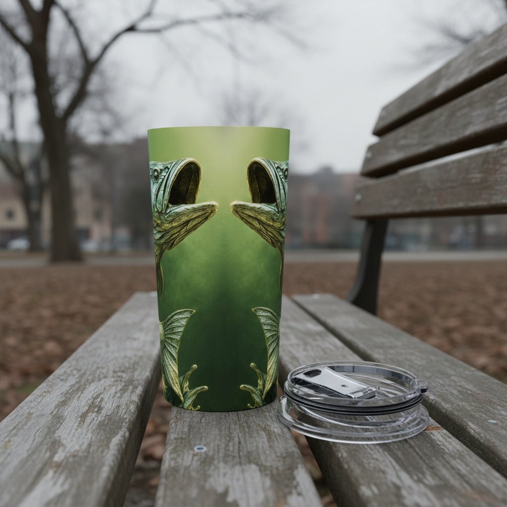 Leaping Largemouth Bass 20oz Stainless Steel Traveler's Tumbler | Winsome Realms - Winsome Realms