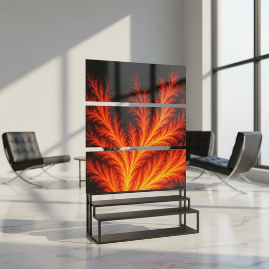 "Light Alive" Triptych 1 Acrylic Wall Art 36"x12" - Winsome Realms