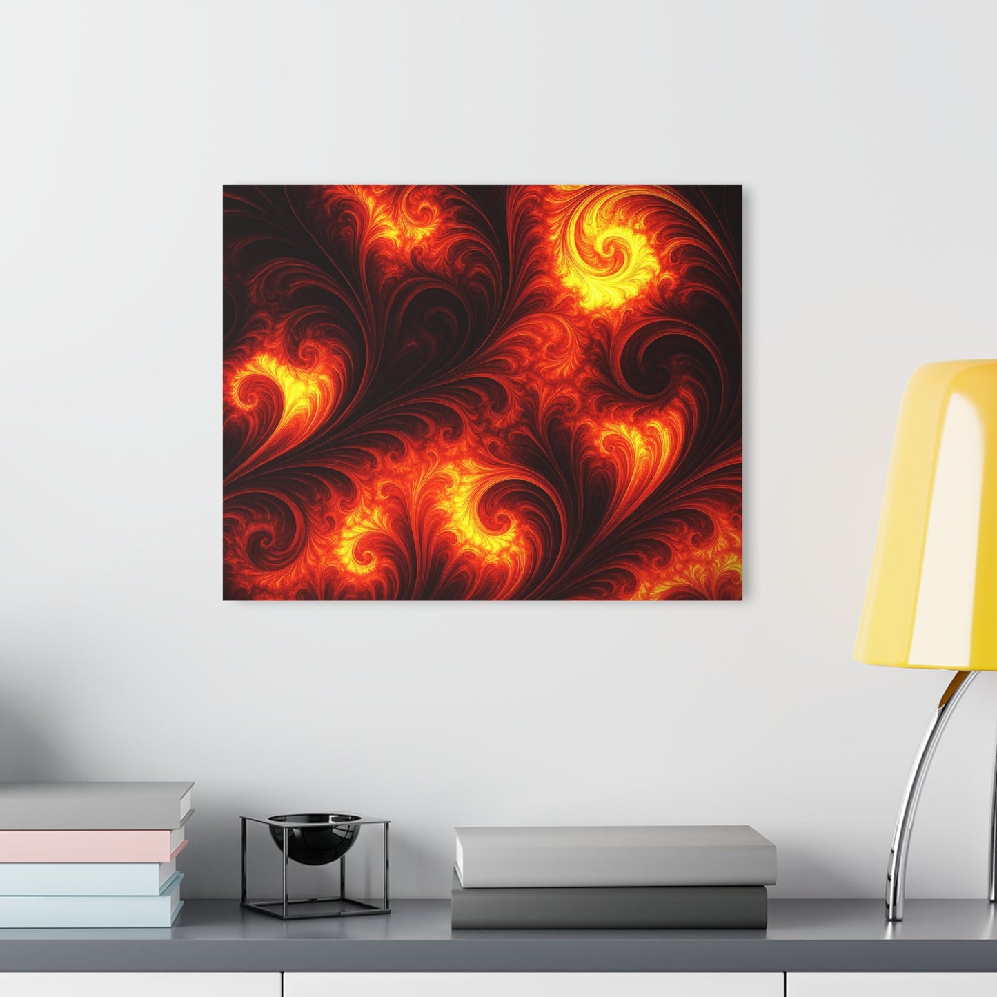 "Living Red" Modern Acrylic Art Print 20"x16" - Winsome Realms