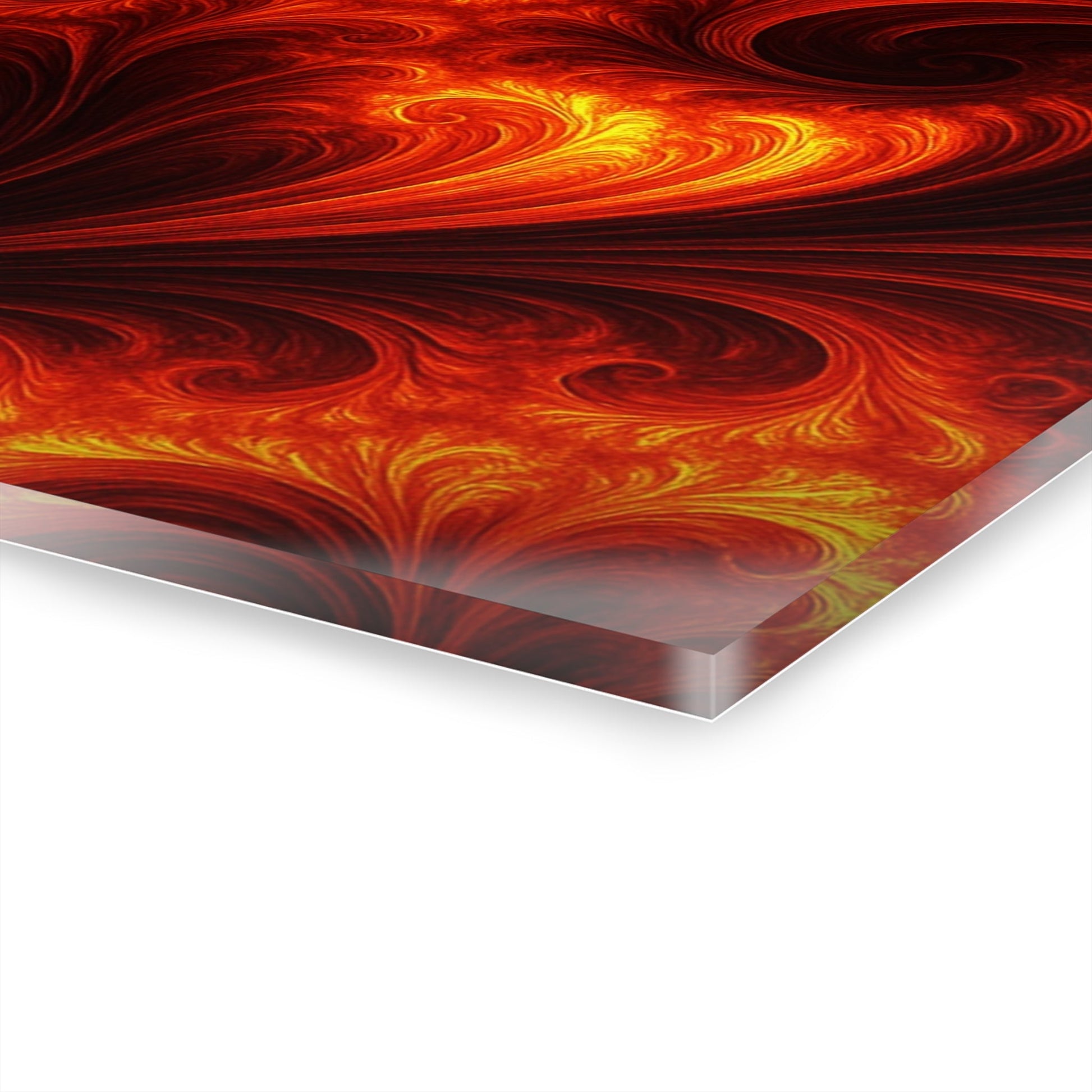 "Living Red" Modern Acrylic Art Print 20"x16" - Winsome Realms