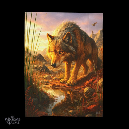 Majestic Wolf Print Velveteen Plush Blanket 2 - Winsome Realms