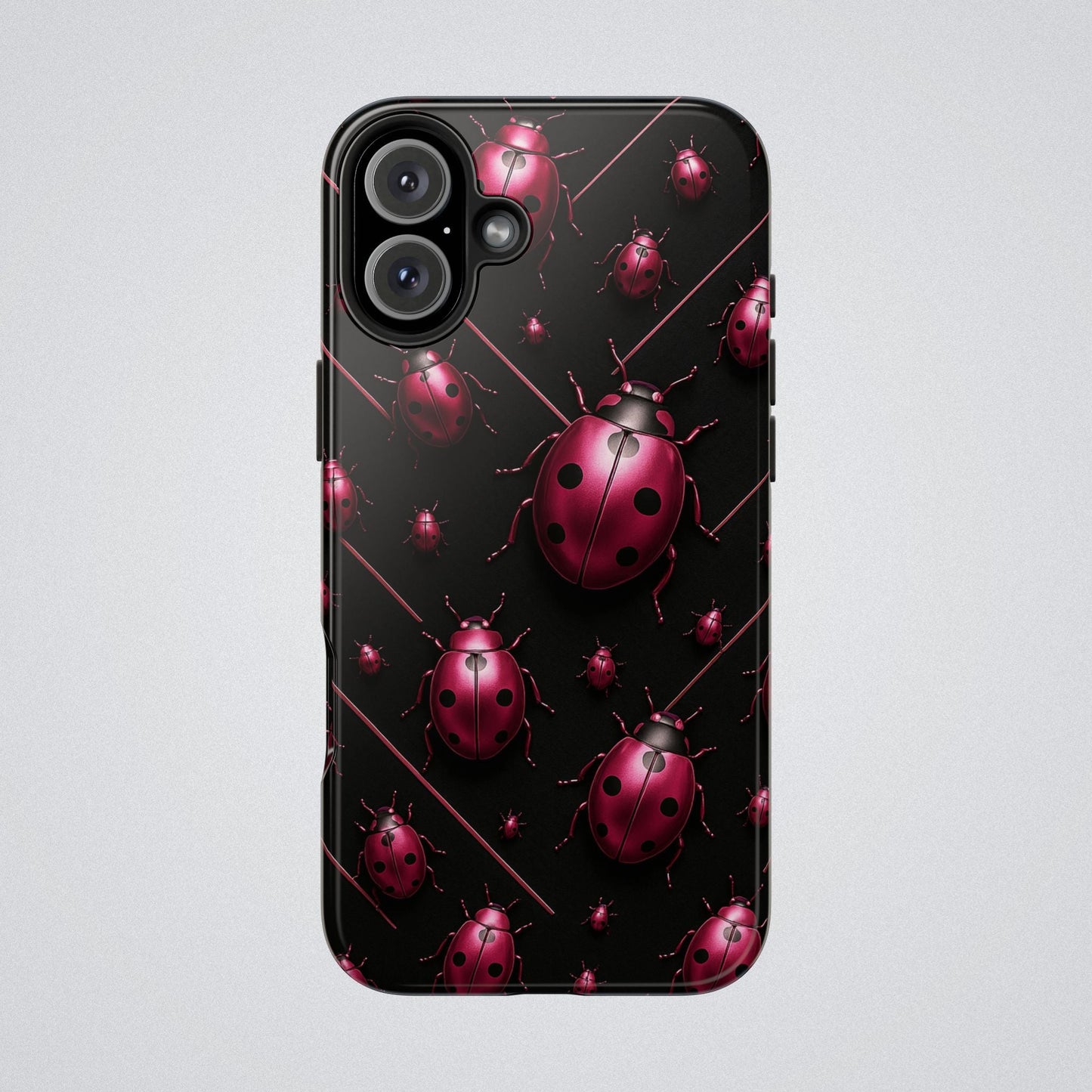 "Pink LadyBugs" Tough Phone Case - Winsome Realms