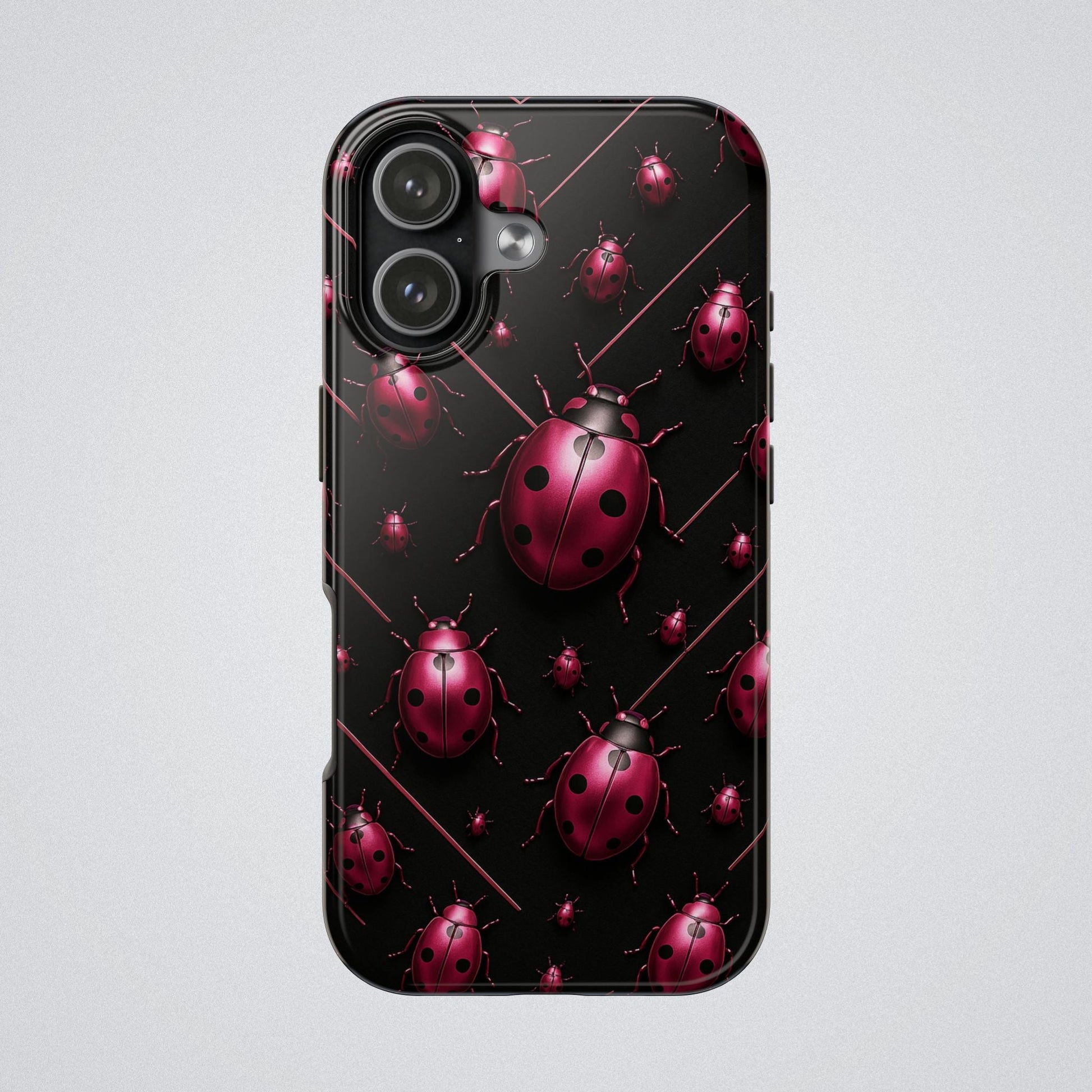 "Pink LadyBugs" Tough Phone Case - Winsome Realms