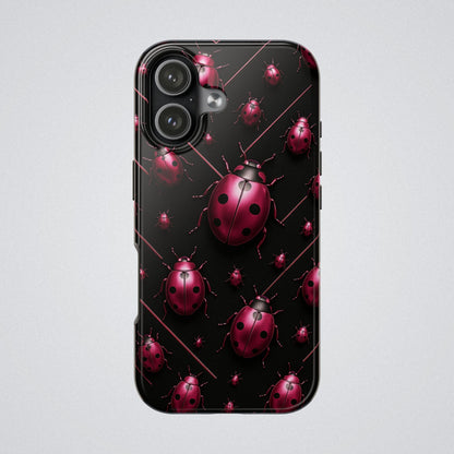 "Pink LadyBugs" Tough Phone Case - Winsome Realms
