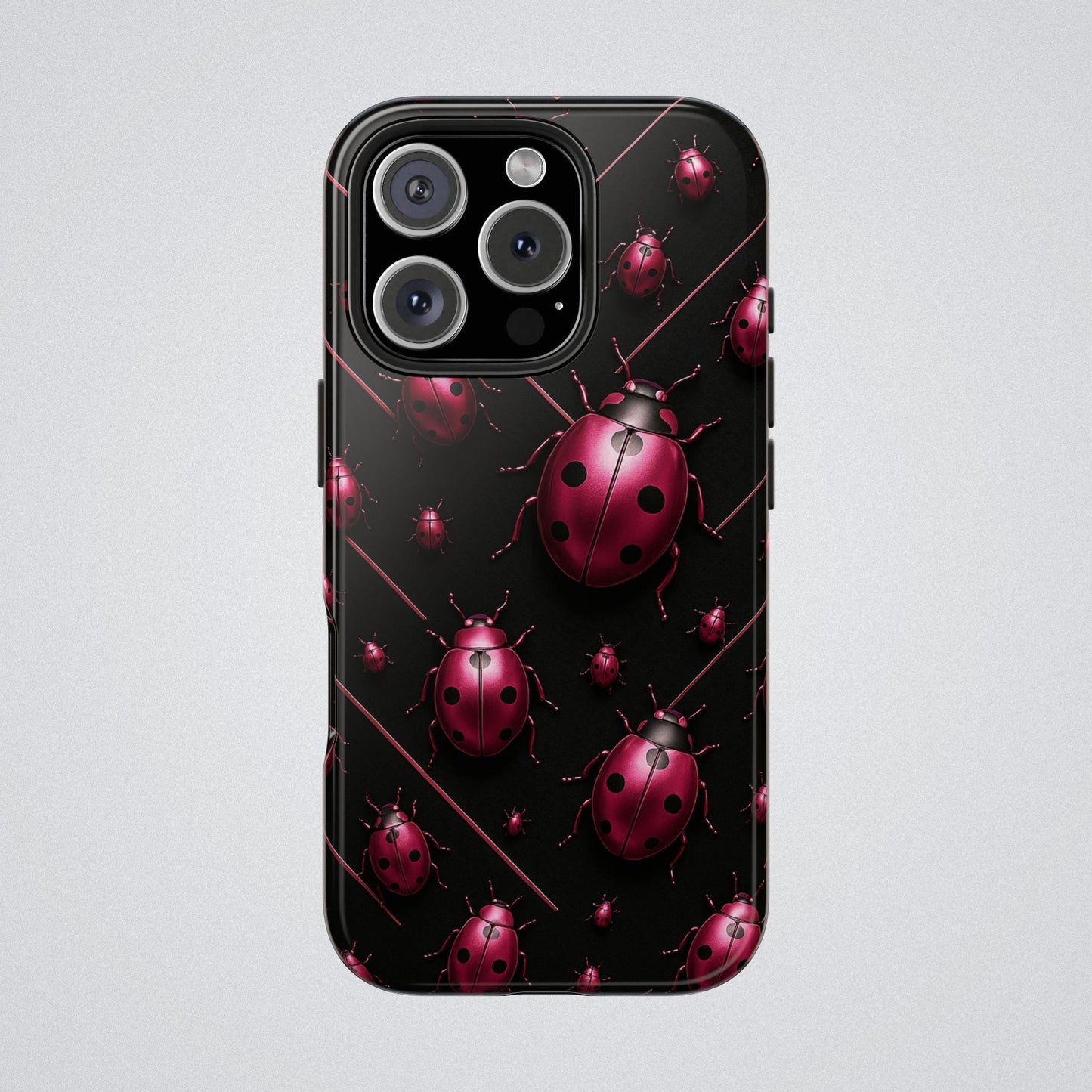 "Pink LadyBugs" Tough Phone Case - Winsome Realms