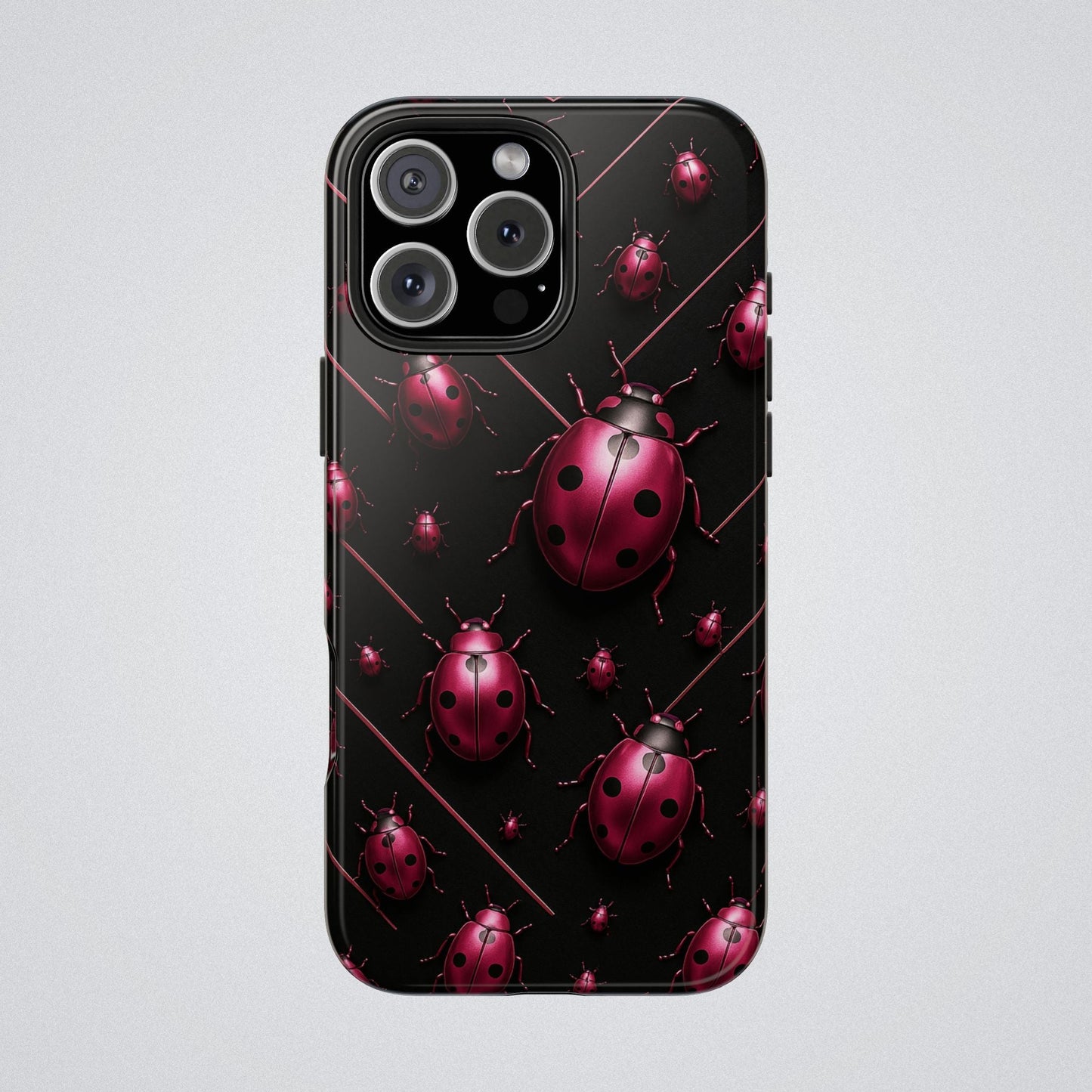 "Pink LadyBugs" Tough Phone Case - Winsome Realms