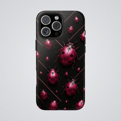 "Pink LadyBugs" Tough Phone Case - Winsome Realms
