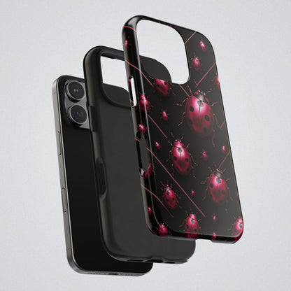 "Pink LadyBugs" Tough Phone Case - Winsome Realms