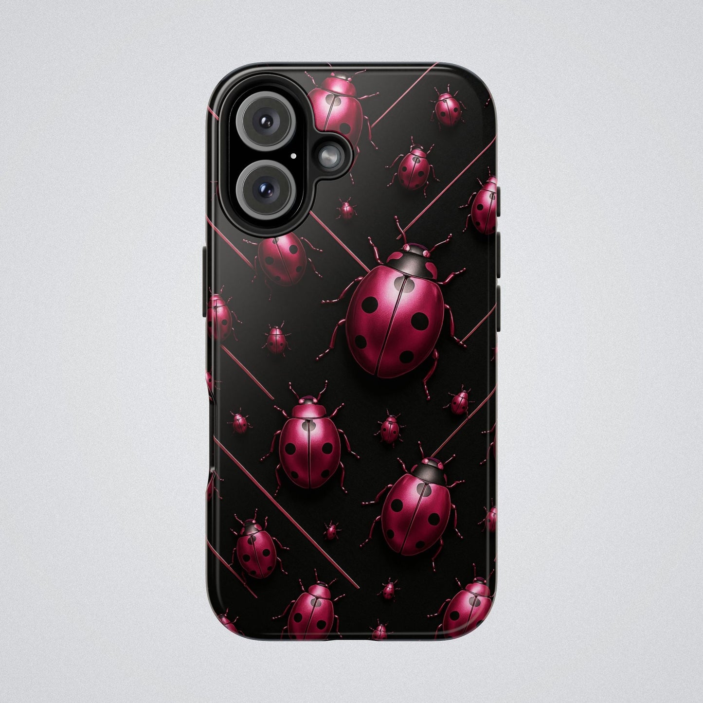 "Pink LadyBugs" Tough Phone Case - Winsome Realms
