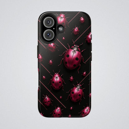 "Pink LadyBugs" Tough Phone Case - Winsome Realms