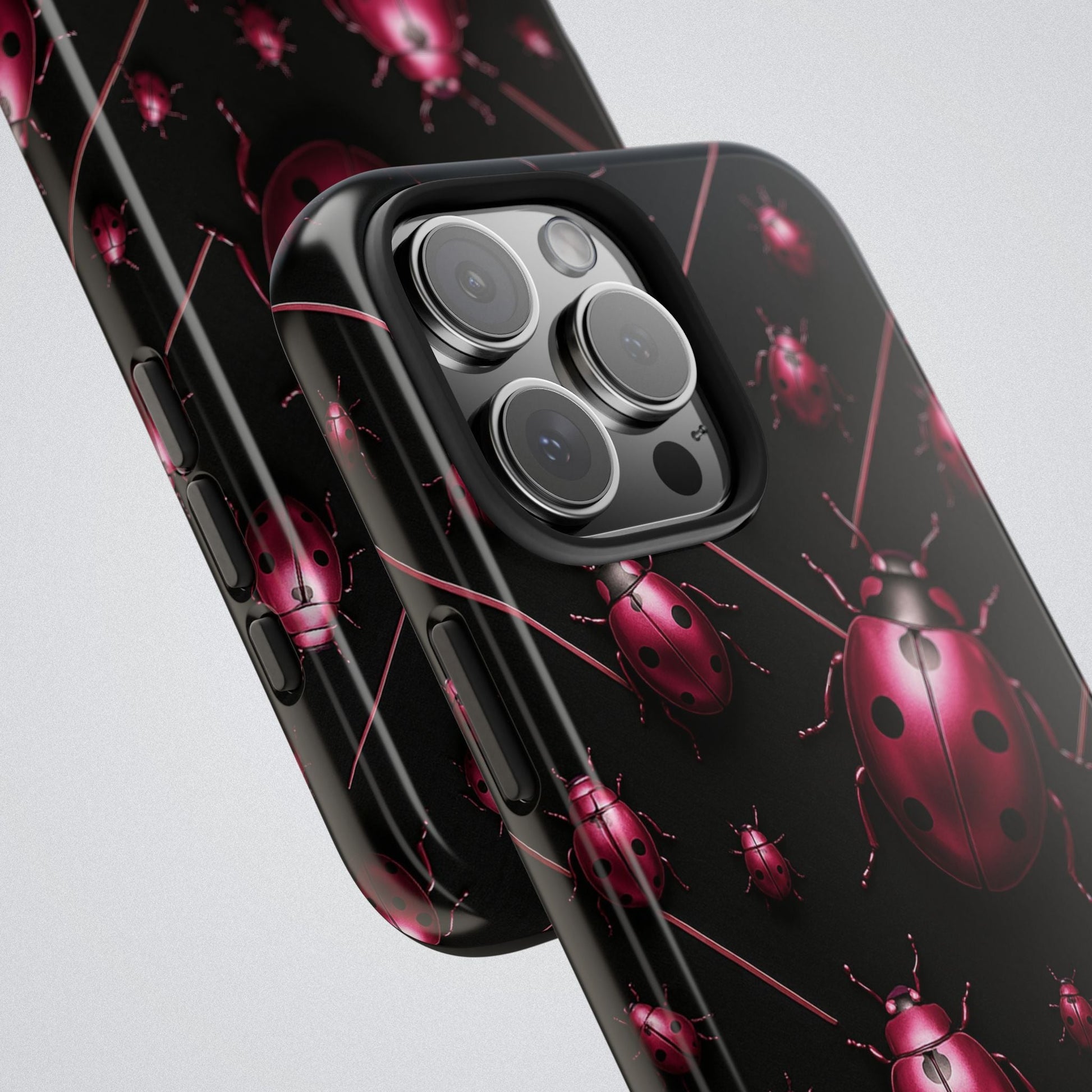 "Pink LadyBugs" Tough Phone Case - Winsome Realms