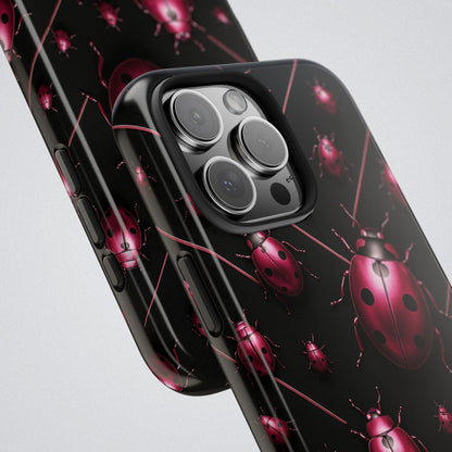 "Pink LadyBugs" Tough Phone Case - Winsome Realms