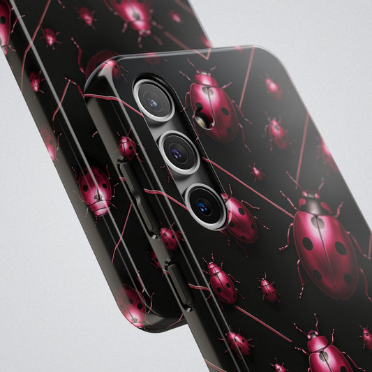 "Pink LadyBugs" Tough Phone Case - Winsome Realms