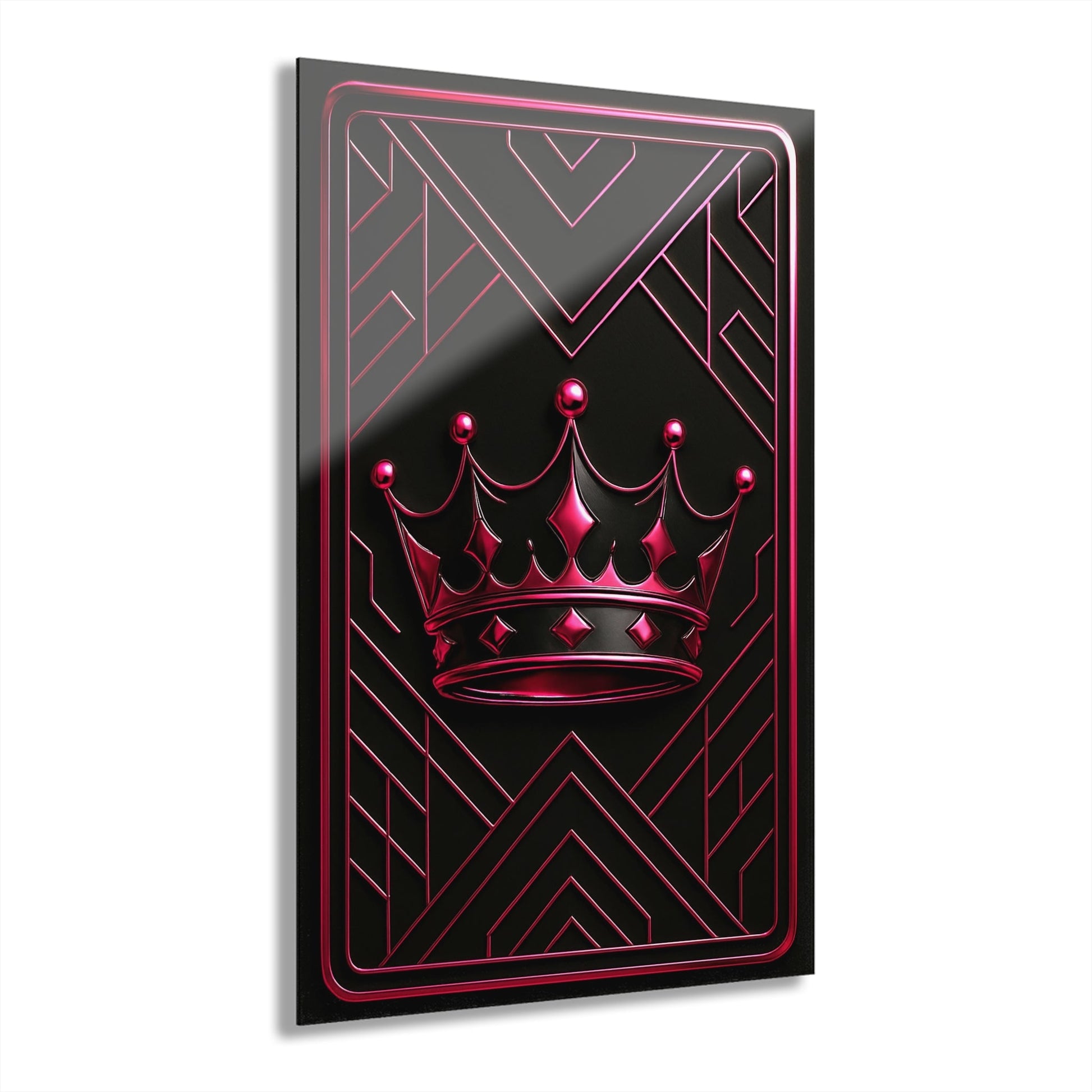 "PinkLady's Crown" Art Deco Acrylics - Winsome Realms