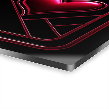 "PinkLady's Hearts" Art Deco Acrylics - Winsome Realms