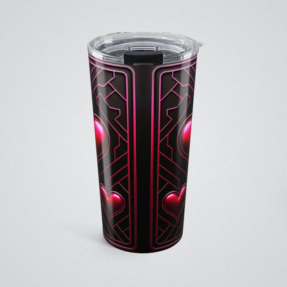 "PinkLady's Hearts" Insulated Tumbler - Winsome Realms