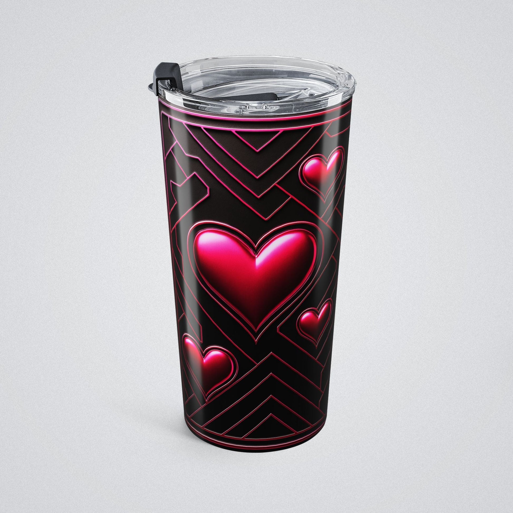"PinkLady's Hearts" Insulated Tumbler - Winsome Realms