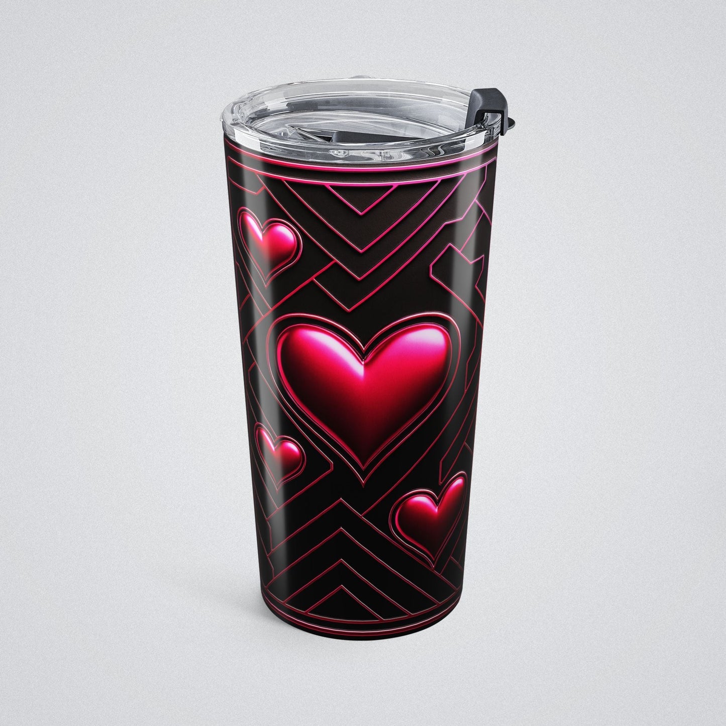 "PinkLady's Hearts" Insulated Tumbler - Winsome Realms