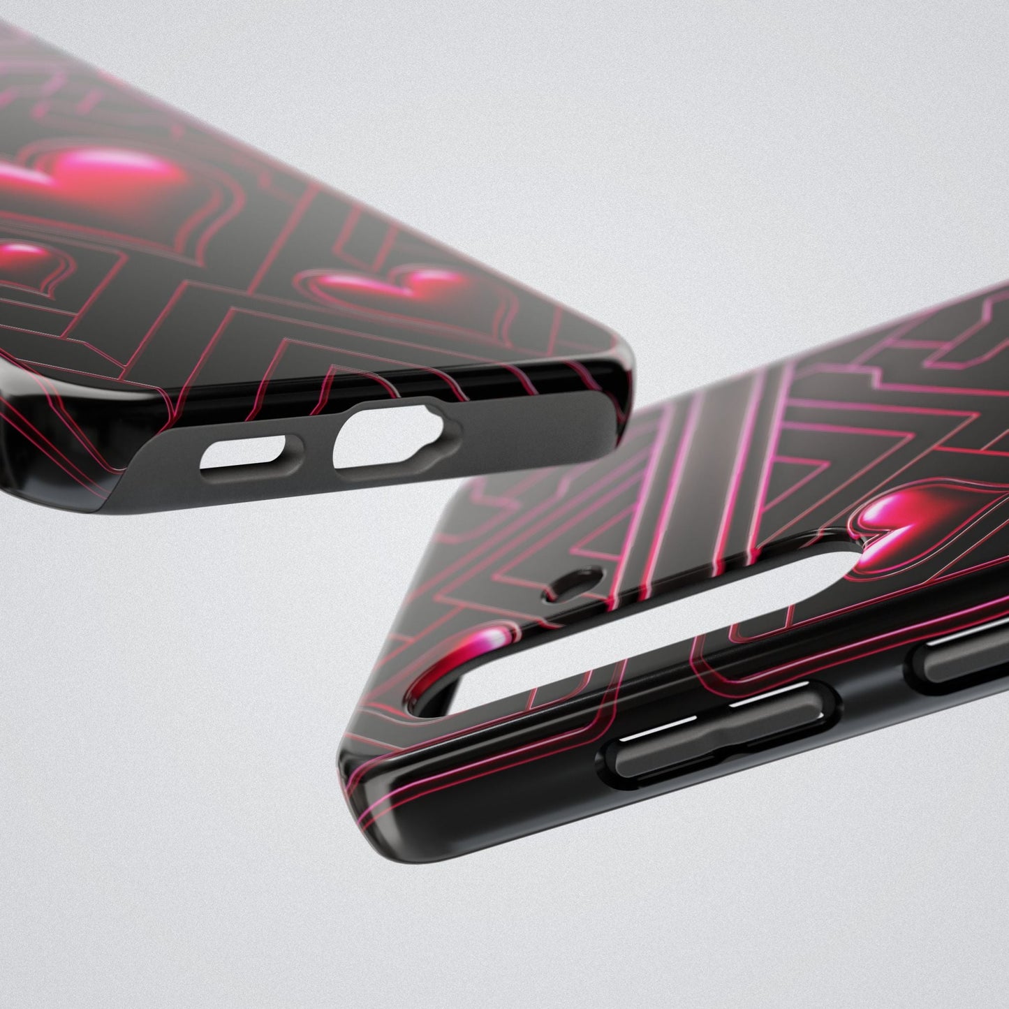 "PinkLady's Hearts" Tough Phone Case - Winsome Realms
